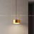 Серия подвесных светодиодных светильников с круглым матовым плафоном в цилиндрическом корпусе SIGGEN золотой фото 14